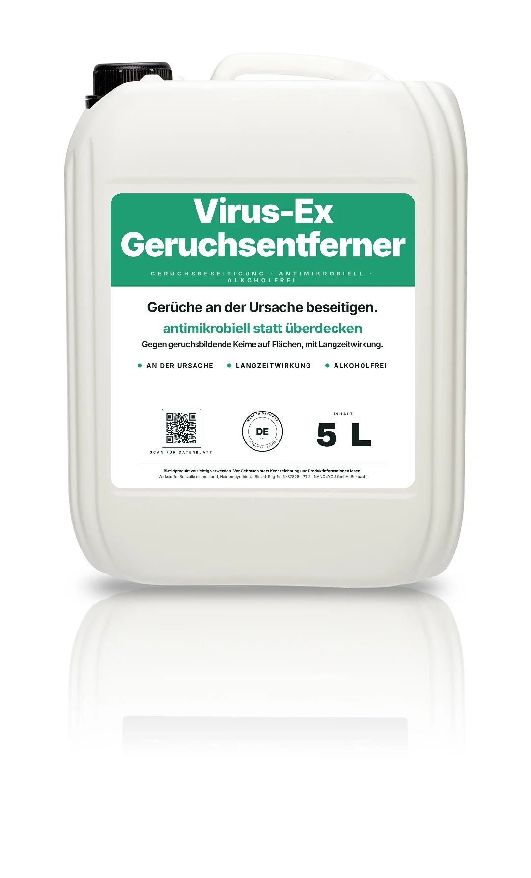 Virus-Ex Geruchsentferner, 5 Liter Kanister