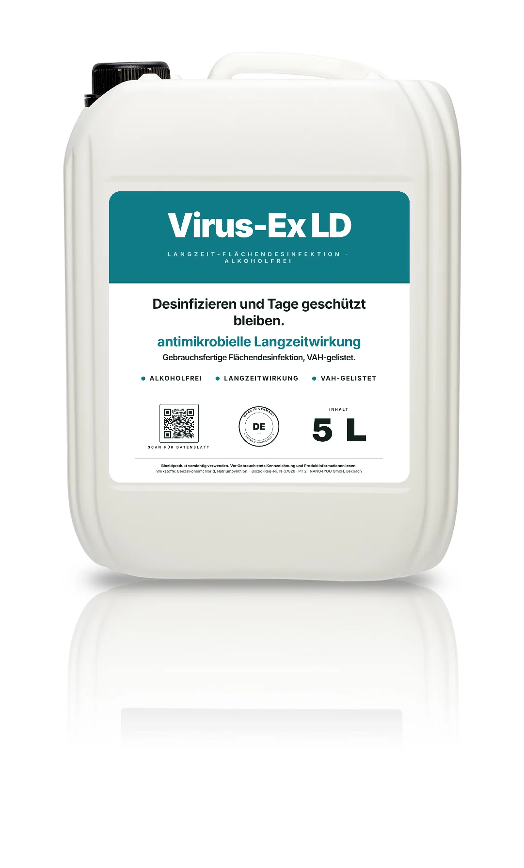 Virus-Ex LD Flächendesinfektionsmittel, 5 Liter Kanister