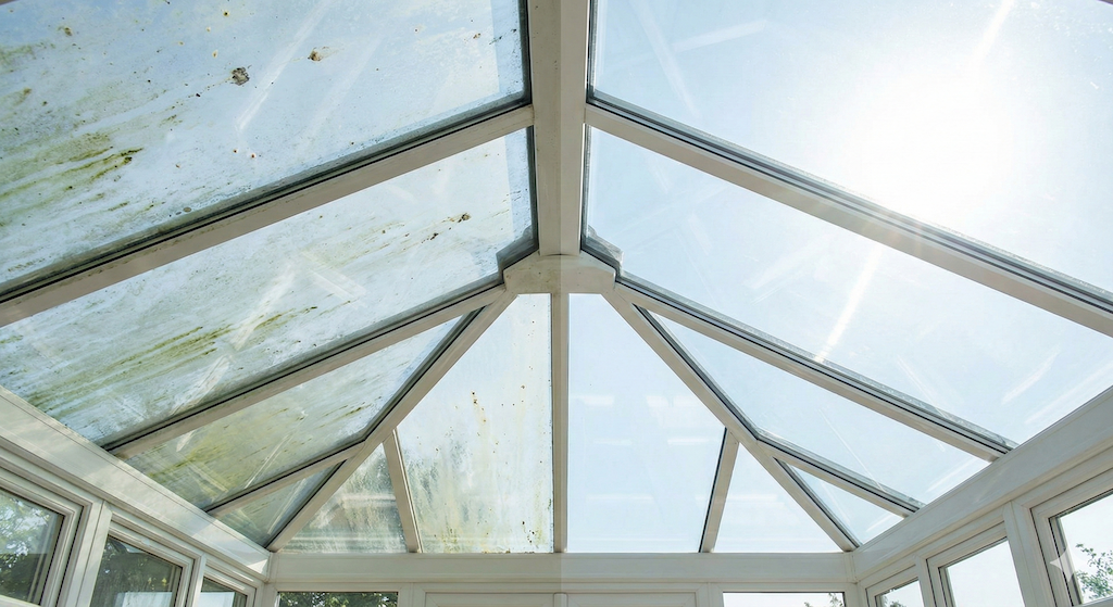 Selbstreinigendes Glas am Wintergarten – Photokatalytische Nanoversiegelung